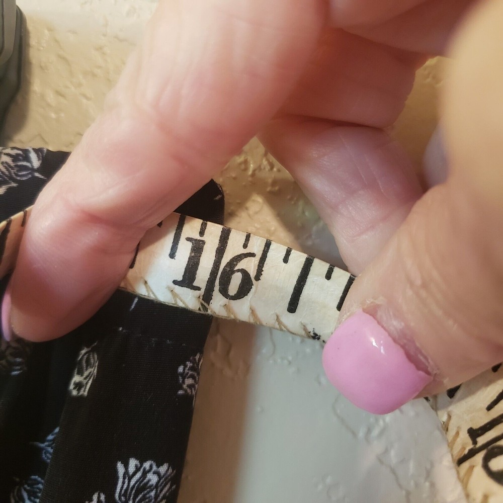 EXPRESS Women's Strapless Black White Floral Drawstring Waist Jumper Size XS - Picture 9 of 10